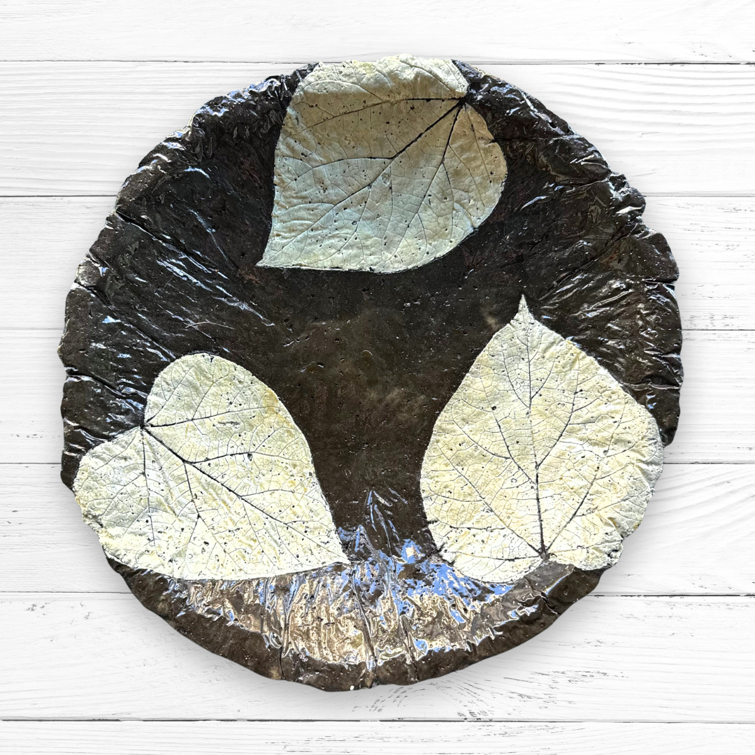Black & White Leaf Bowl