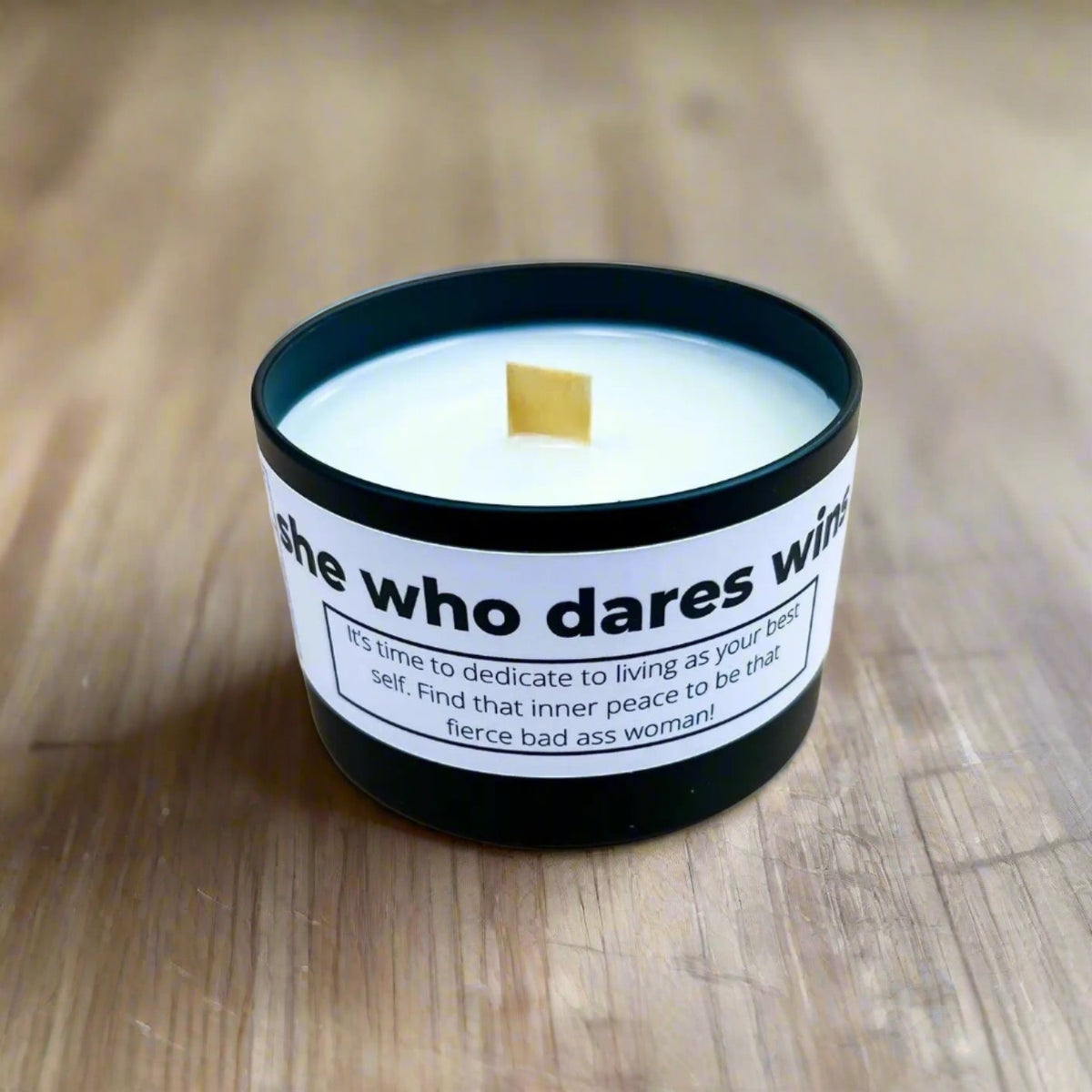 She Who Dares Candle