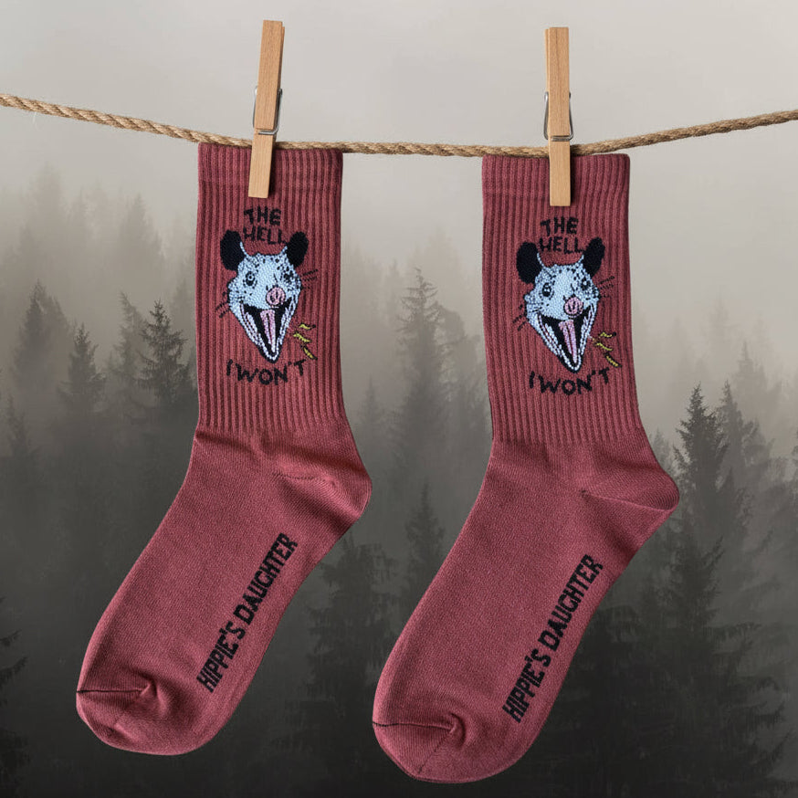 The Hell I Won't Opossum Socks
