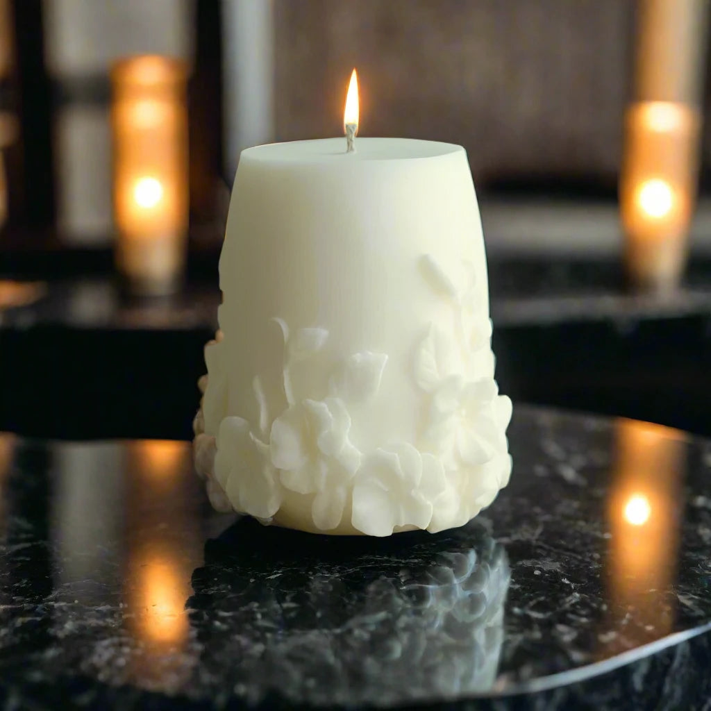 Flower Pillar Candle
