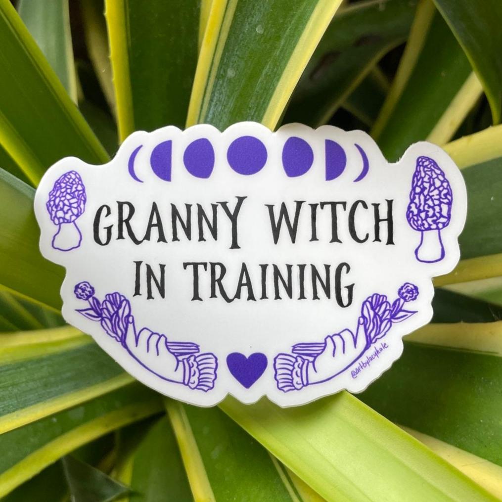 Granny Witch Sticker