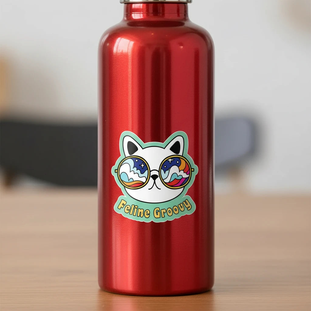 Feline Groovy Sticker