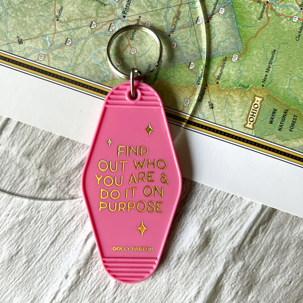 Dolly Parton Motel Keychain