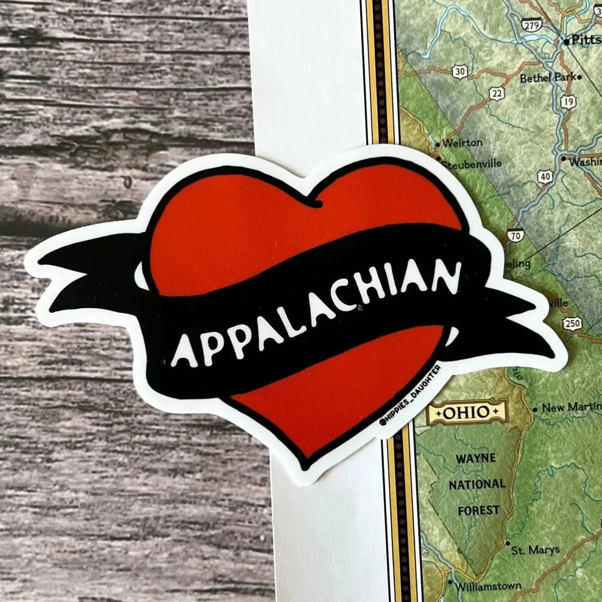 Appalachian Heart Sticker