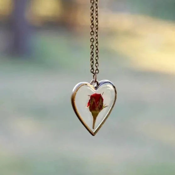 Rose Heart Necklace