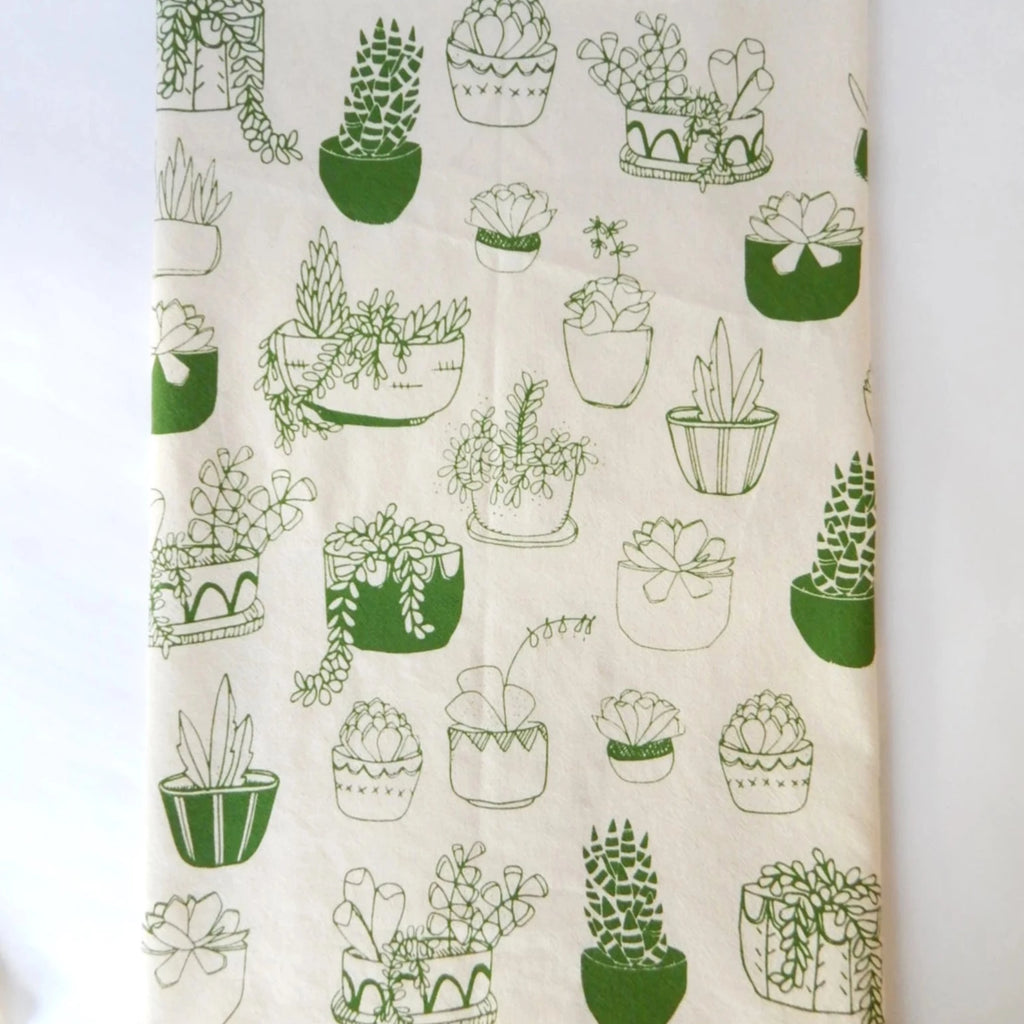 Succulents Tea Towel