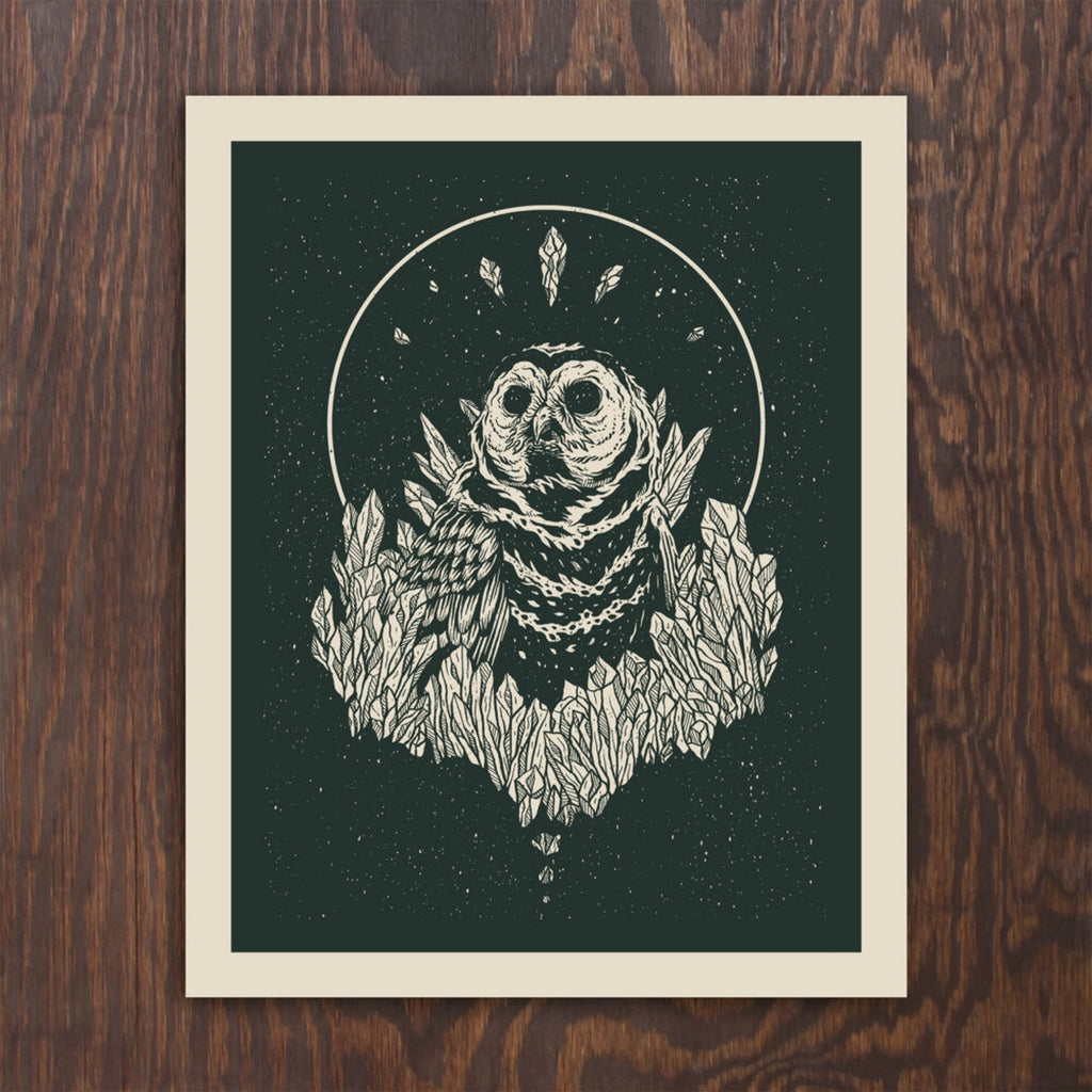 Crystal Owl Print