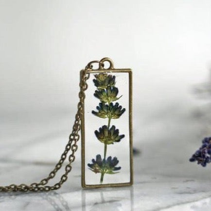 Lavender Pendant Necklace