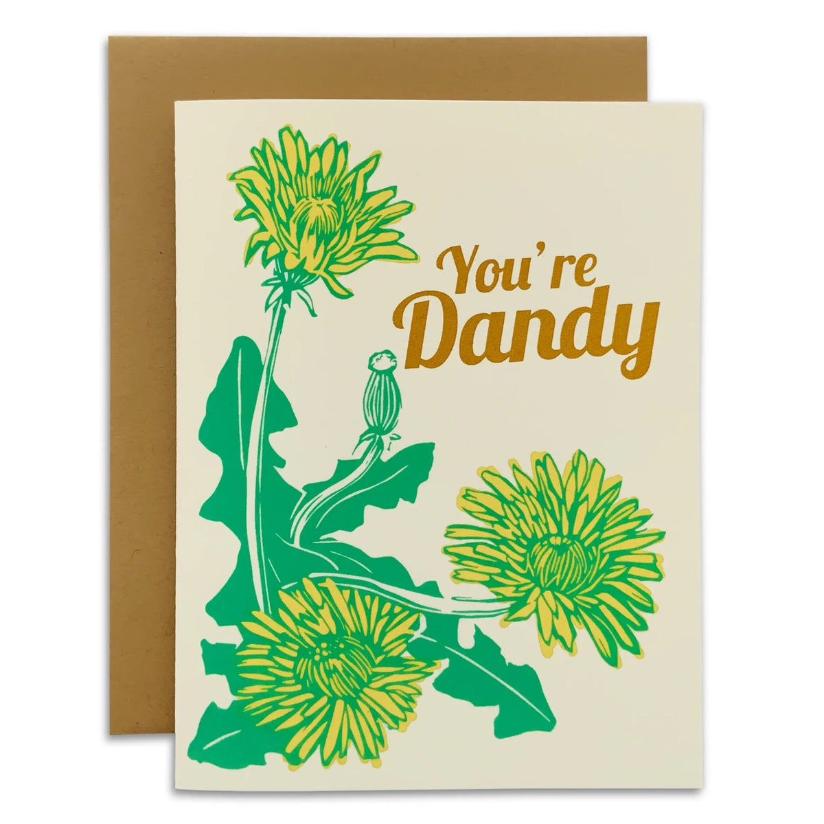 You’re Dandy Screenprinted and Letterpress Card
