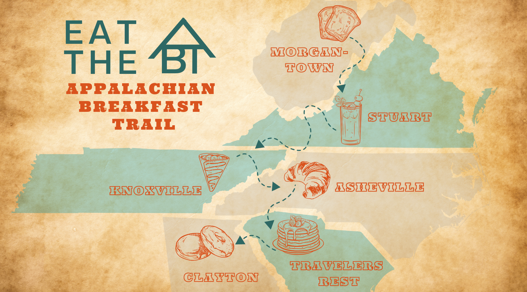 Eat the Appalachian Breakfast Trail
