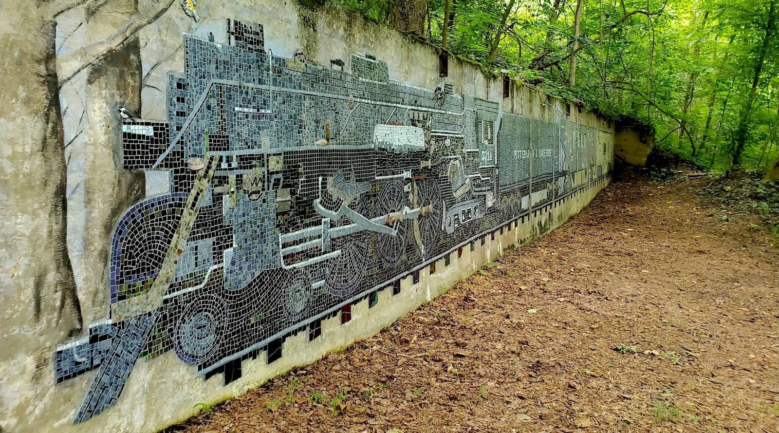 From coal mine to art project: The Ruins honors its history with mosaics.