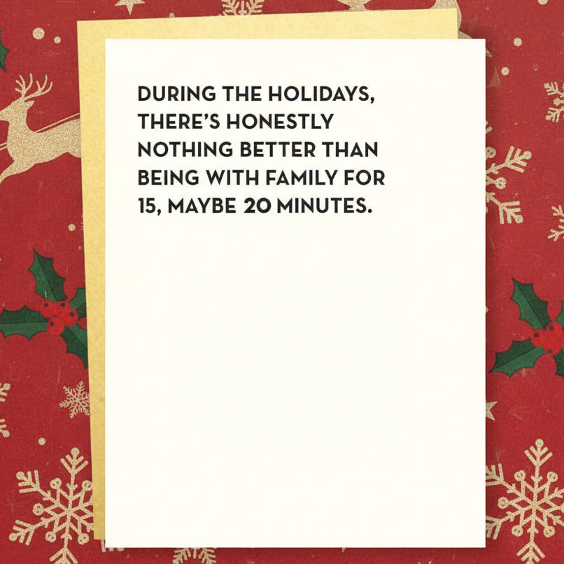 Family for 20 Minutes Holiday Card