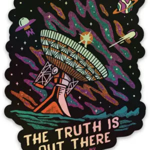 Truth Is Out There Holographic Sticker