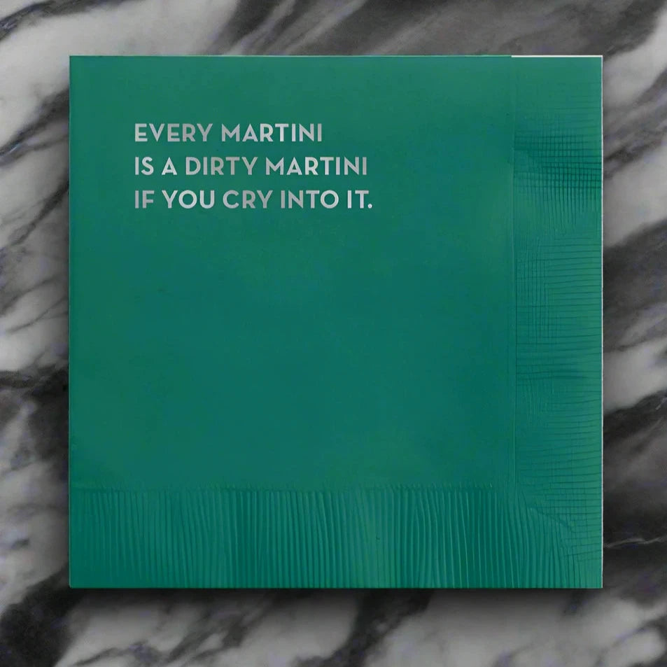 SALE: Crying into Martini Napkins