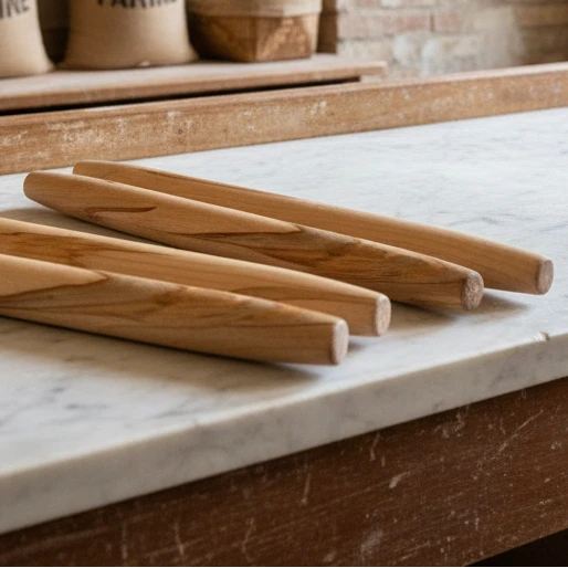 Ambrosia Maple Rolling Pin With Marbled Case