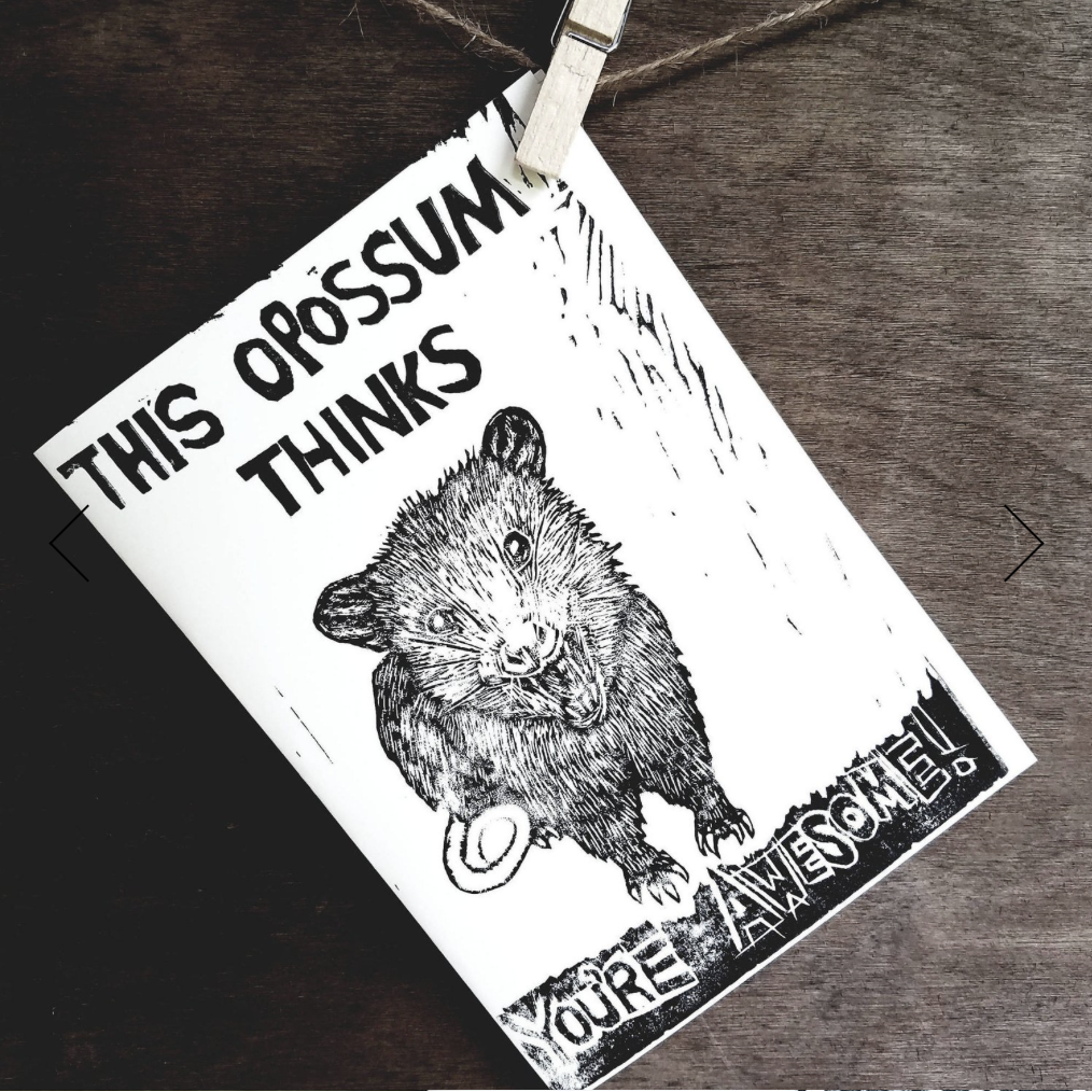 Awesome Opossum Card