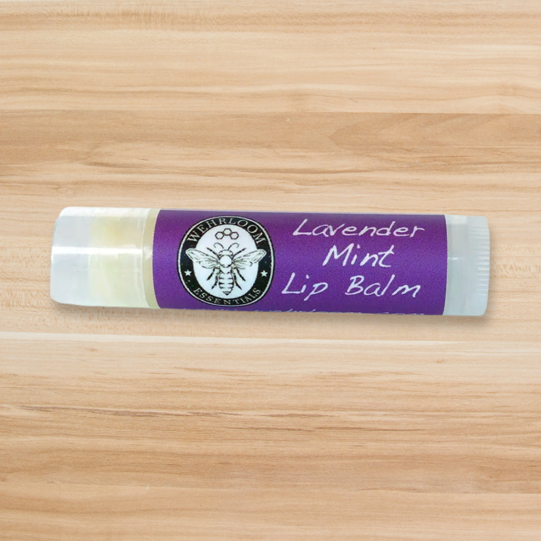 SALE Lavender Mint Beeswax Lip Balm