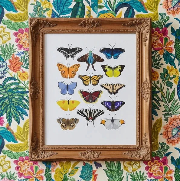 Types of Butterflies Print