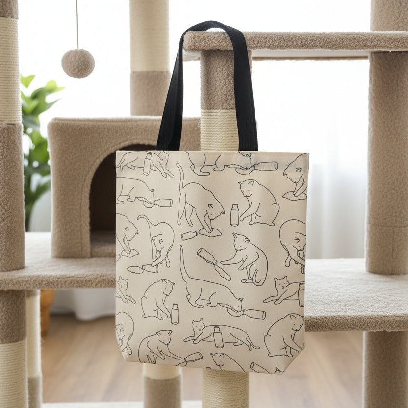 Cat Milk Tote Bag