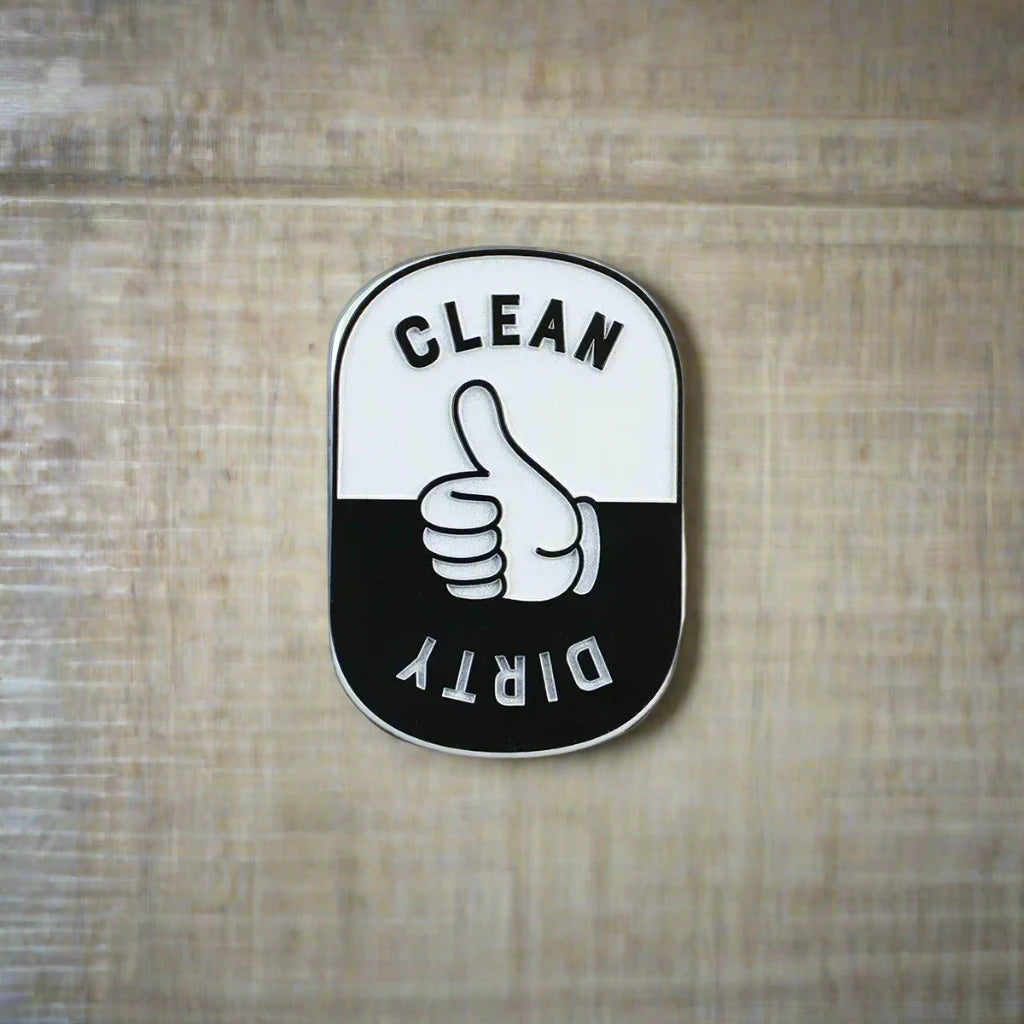 Clean Dirty Retro Magnet
