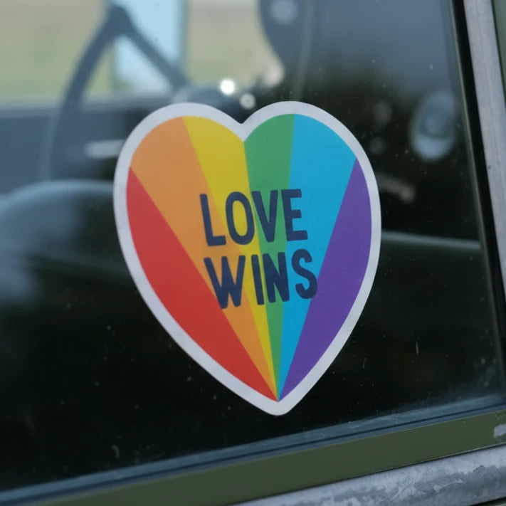 Love Wins Heart Sticker