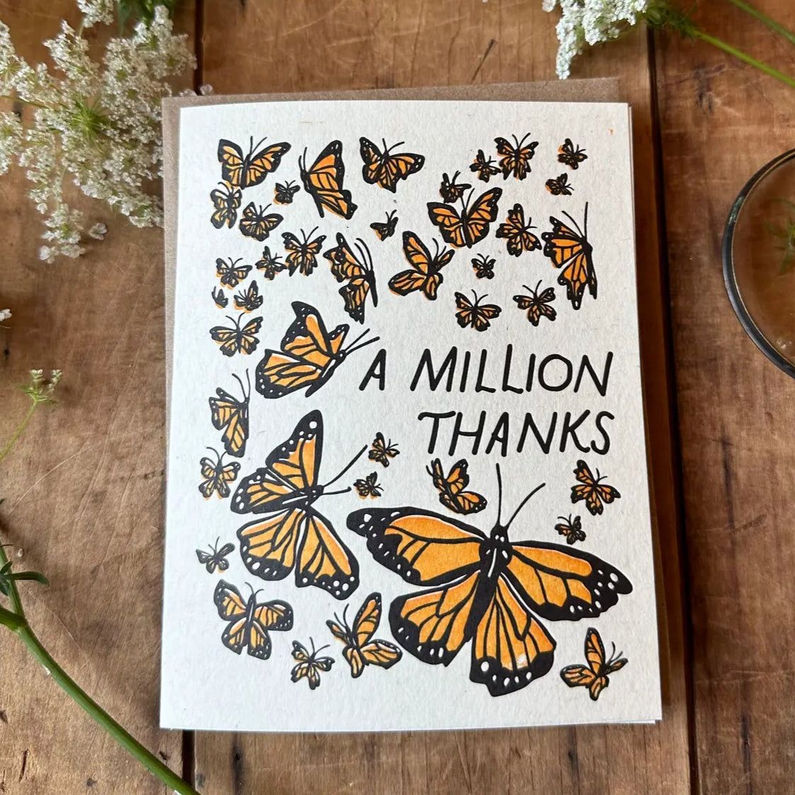 Million Thanks Butterfly Card