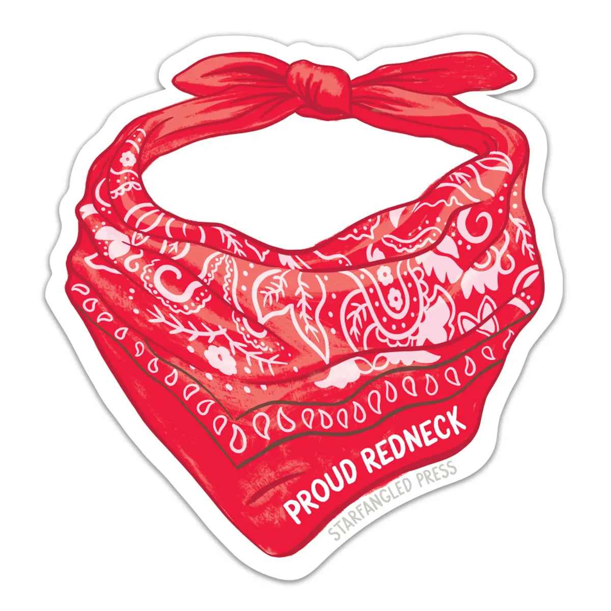 Redneck Bandana Sticker