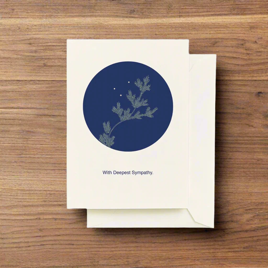 Pine Branch Sympathy Card