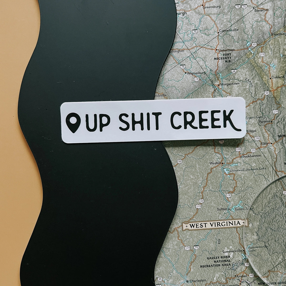 Up Shit Creek Sticker