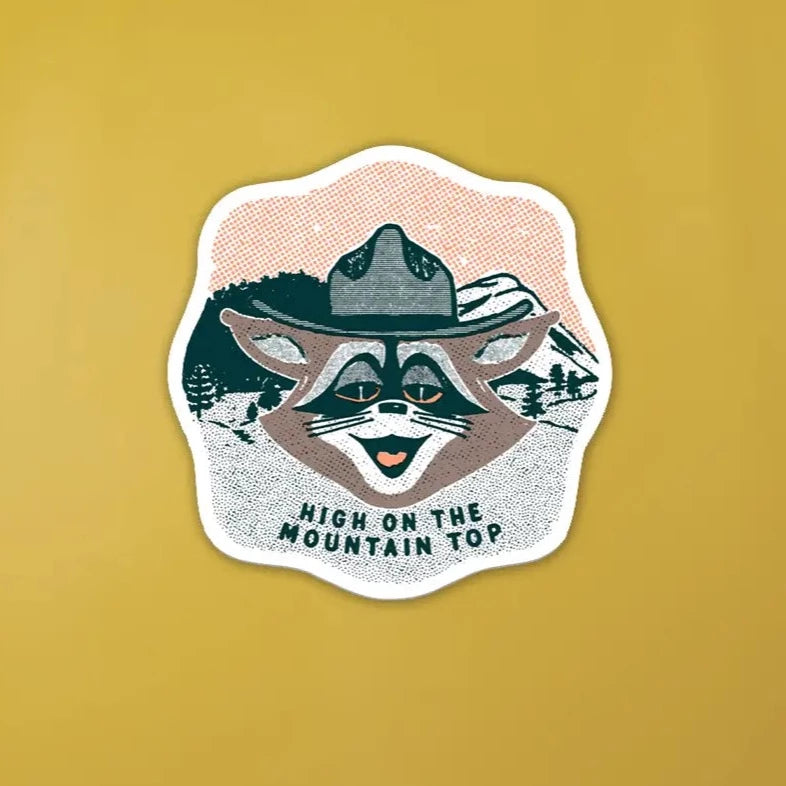 High On The Mountain Top Sticker
