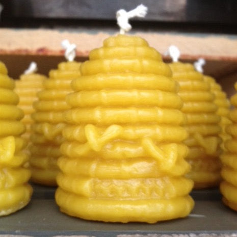 Bee Skep Beeswax Candle