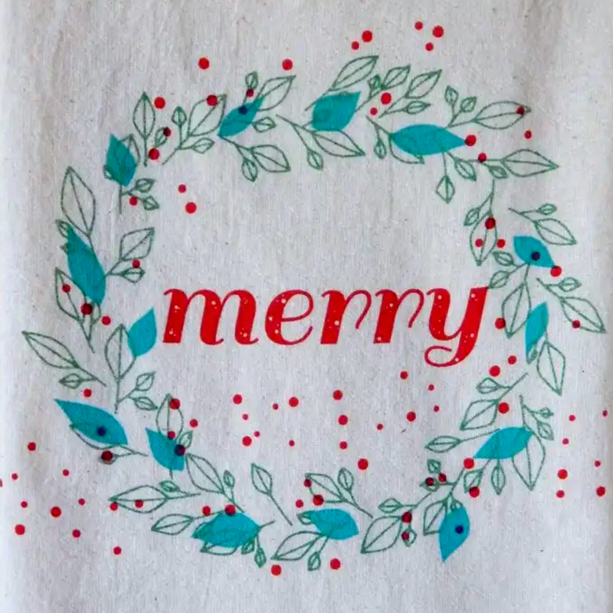 Merry Tea Towel